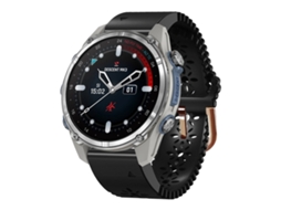 Bracelete para Garmin Descent Mk3 silicone renda respirável preto XIAOMOYU (43mm)