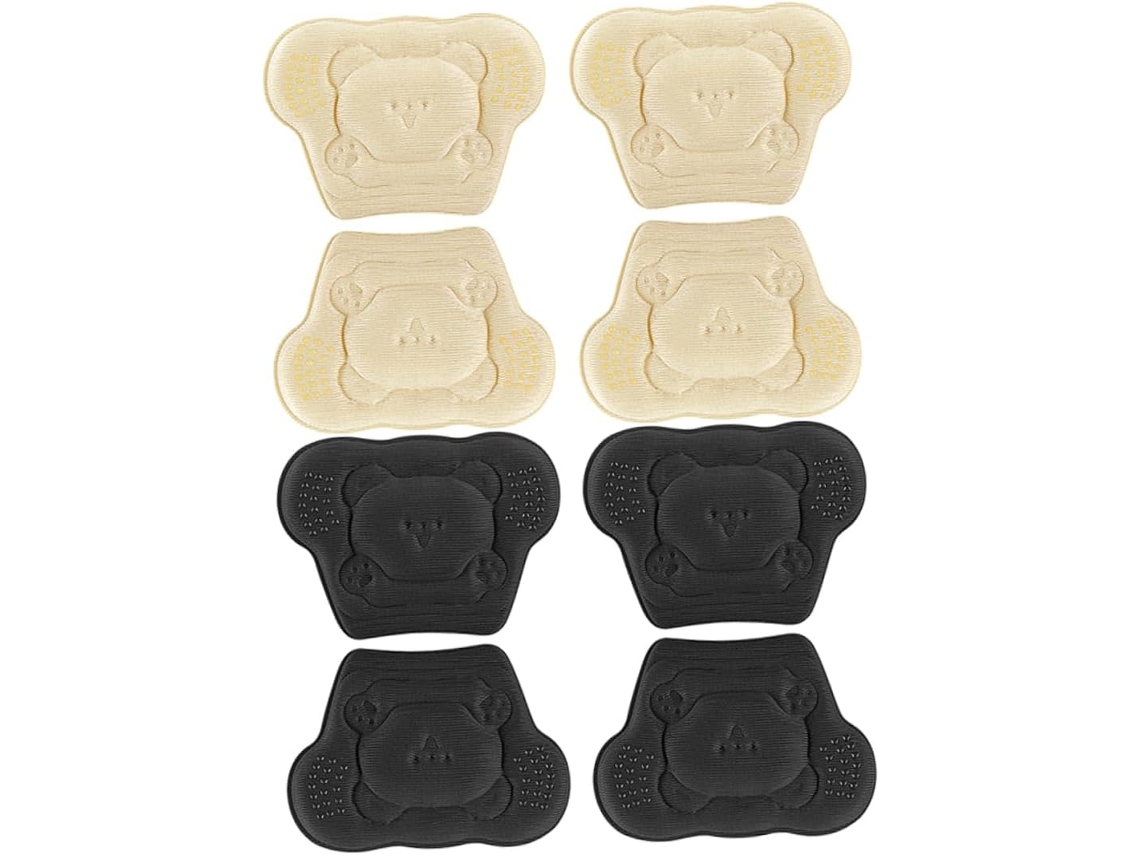 4 Pares De Protetores Calcanhar Em Formato Urso, Protetores De Calcanhar, Protetores Antidesgaste Para Tênis E Sapatos