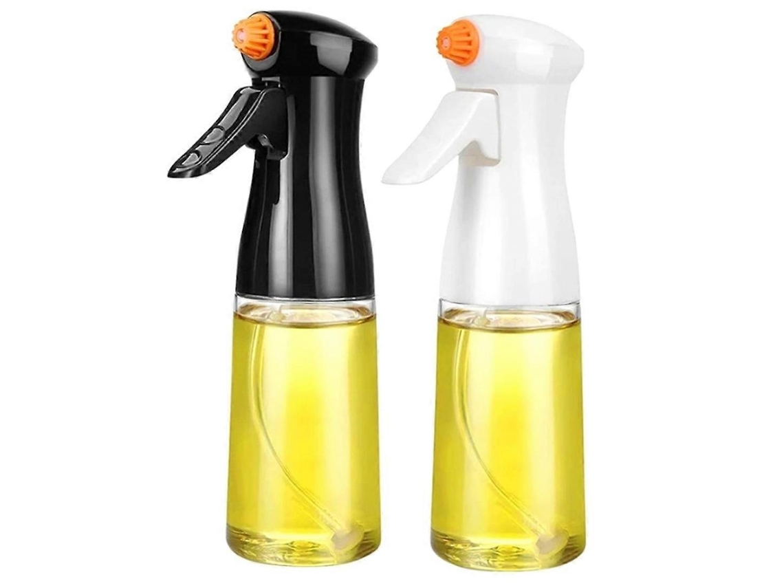 Conjunto De 2 Frascos Spray Recarregáveis Para Óleo E Azeite, Em Plástico, 200 Ml, Para Vinagre, Churrasco