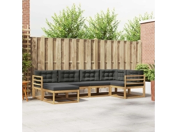 Vidaxl Conjunto De Sofás Para Exterior 5 Pcs Branco E Antracite