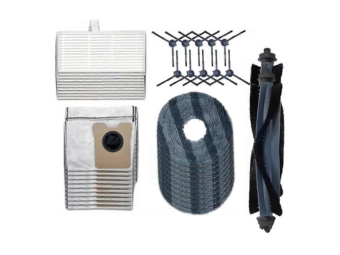 Peças De Reposição Para Aspirador De Pó Omni C20: Escova Principal, Escova Lateral, Saco De Pó, Filtro Hepa, Panos De Limpeza.