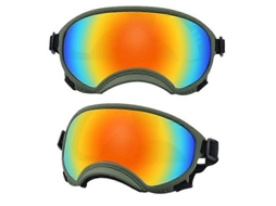Óculos Para Cachorro Anti-uv, Resistente A Impactos, Ajustável, Elástico, Filhote, Grande, Óculos Para Cachorro, Respirável, Verde E Colorido