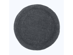 Homescapes Luxury Reversible Round Bath Mat - Grey