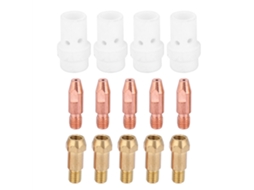 Juego De 14 Piezas: Boquilla De Contacto, Difusor De Gas Y Portaboquillas Para Soplete Mig Binzel 36kd 1.6mm