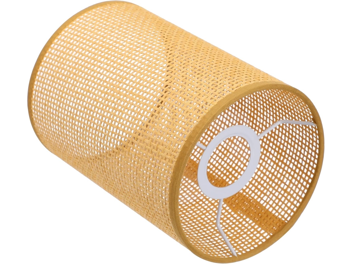 Abajur de Mesa Rústico em Rattan E27cm para Quarto SFUSHOS