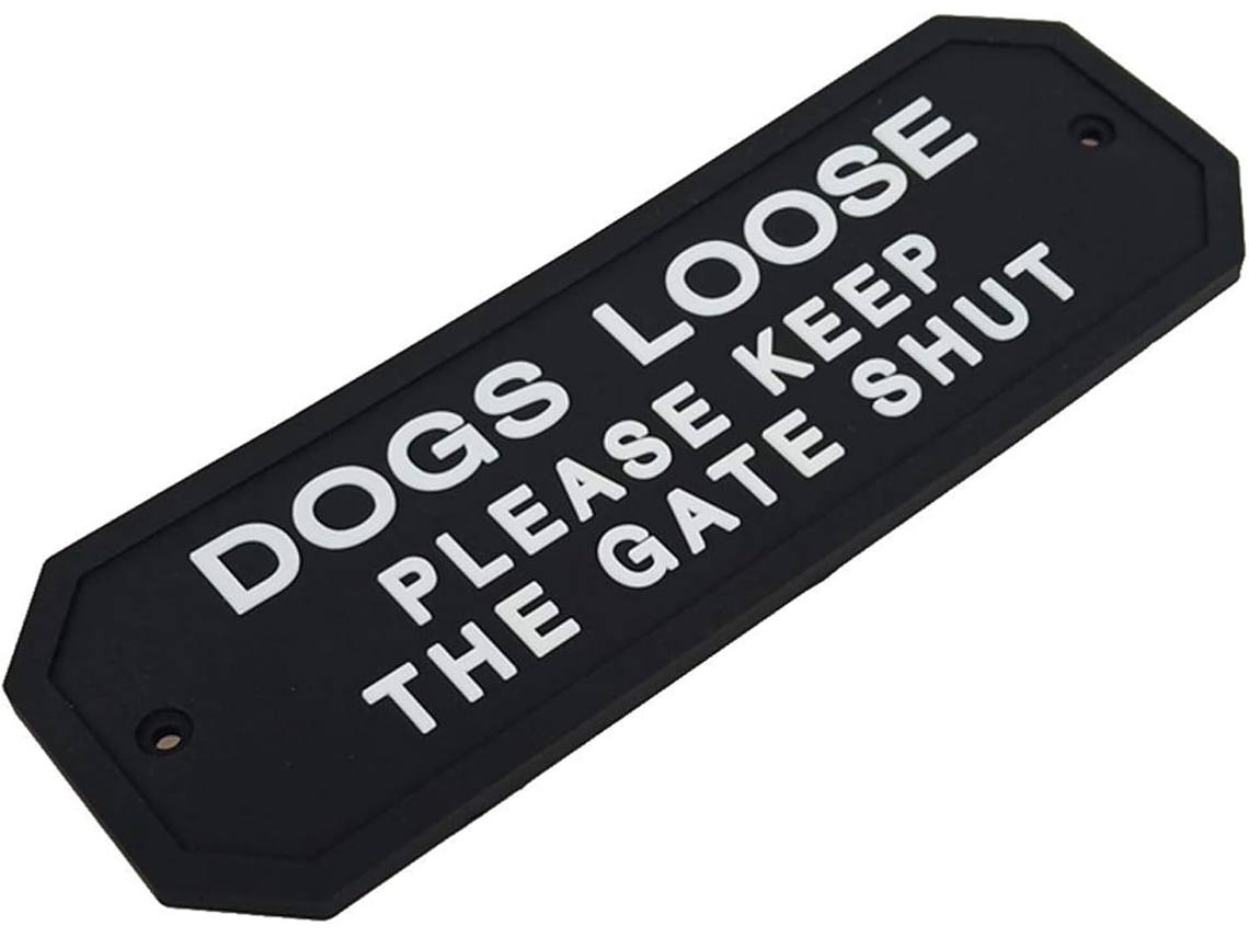 Placa De Aviso Flexível De Silicone Para Cães, Fácil De Visualizar, Para Uso Externo Em Casa, Jardim, Decoração,