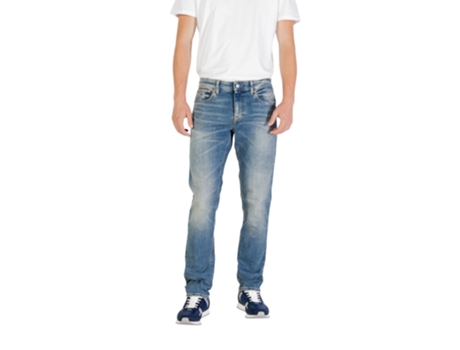 Calça Jeans Ultrafina Masculina Tommy Hilfiger Azul Scanton (w38 L32)