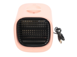 Ar Condicionado Portátil Usb Silencioso Rosa Casa Viagem