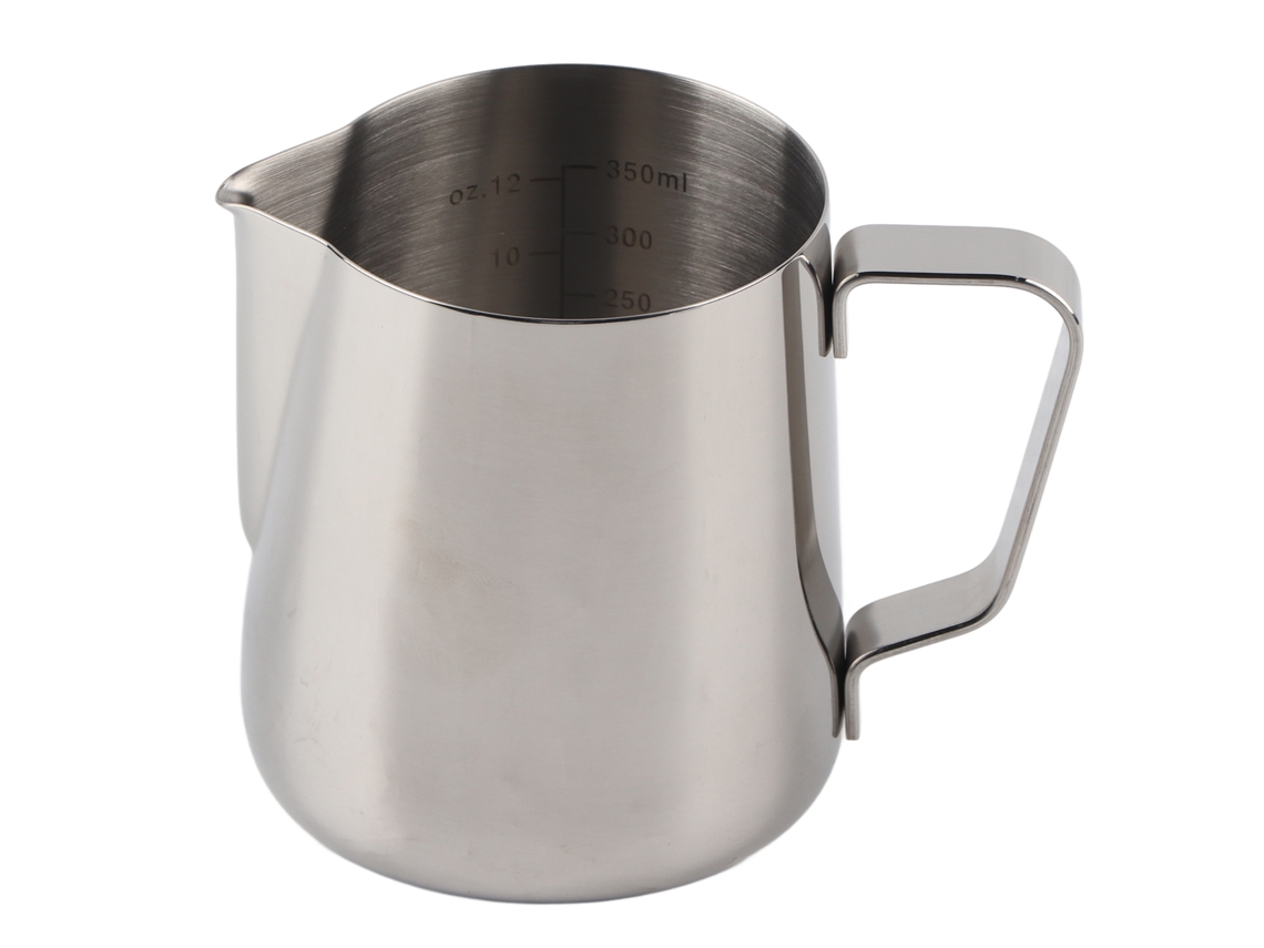 Espumador De Leite Em Aço Inoxidável Com Bico Pontiagudo, 400 Ml, Com Escala