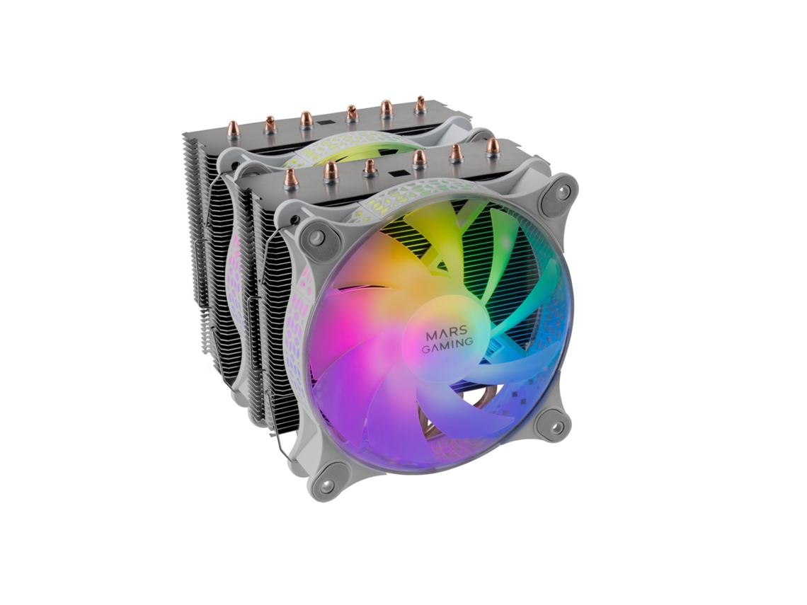 Cooler MARS GAMING Mcpu-Xt Branco 300W Tdp 6 Heatpipes