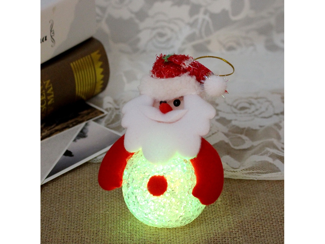 Boneco De Natal Velho Brilhante Eoocoo
