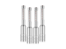 Rebe 4 Luces Led para Botellas de Licor Recargables Con 3 Modos de Iluminación, Luces Strobe para Fiestas Y Decoración Plata