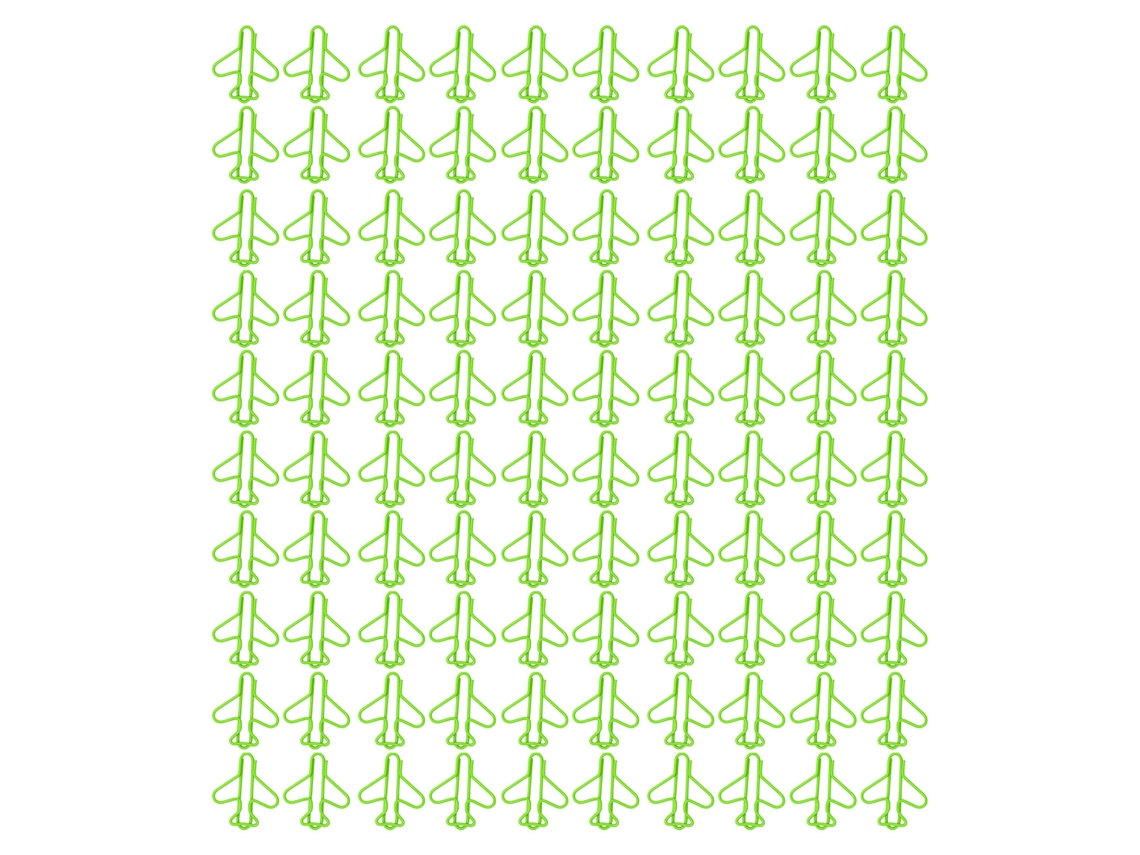 100 Clipes De Papel Lindos Em Forma De Avião Colorido Para Scrapbooking E Manualidades Verdes
