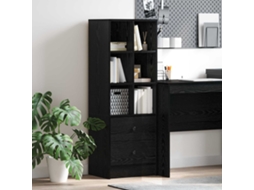 Vidaxl Buffê Com Gaveta Carvalho Preto 45,5 X 34 X 127 Cm