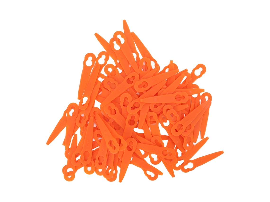 100 Lâminas de Plástico para Acessórios de Cortador de Grama Stihl Polycut 2-2 3-2
