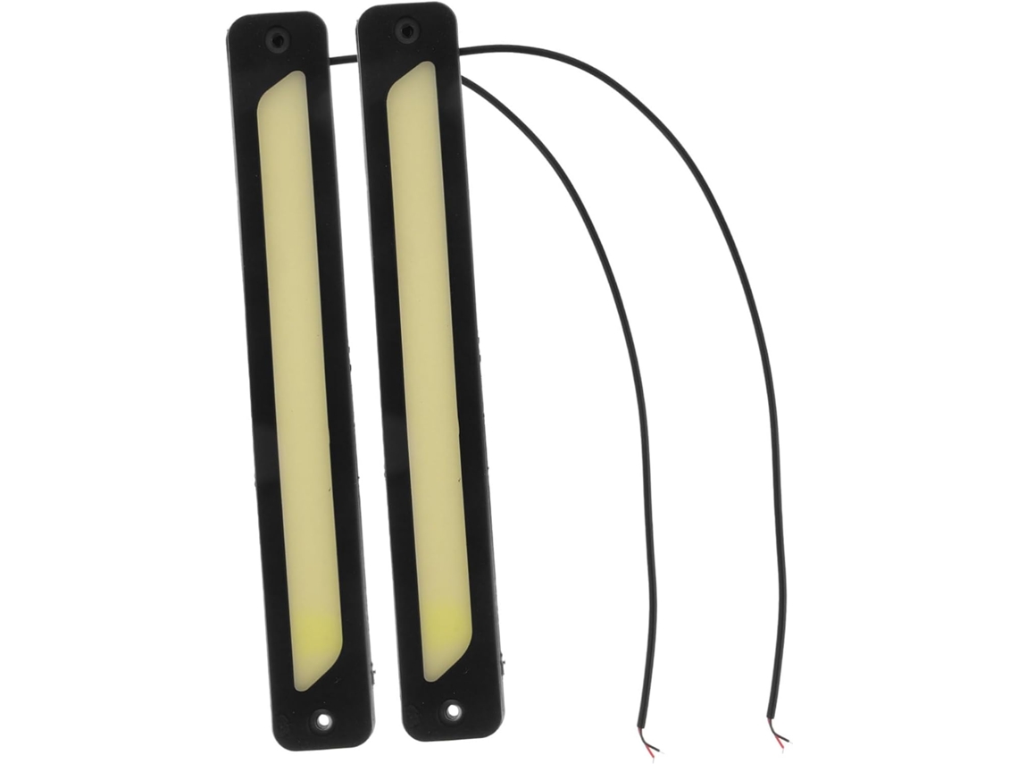 Luzes Diurnas De Led Happyyami Em Silicone Preto Para Carros, Faixa De Luz À Prova D Água Ip65, Alto Brilho