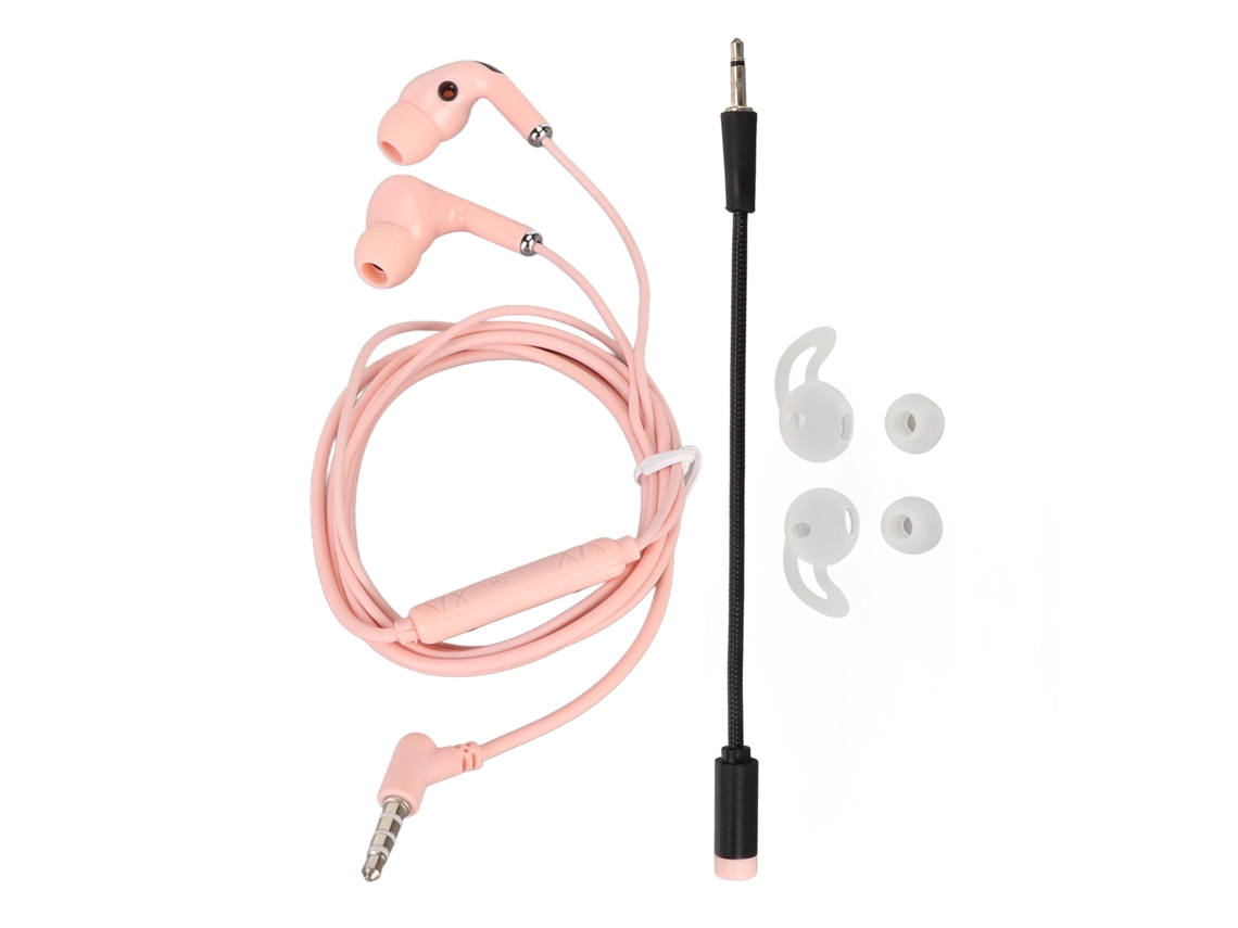 Fones de Ouvido para Jogos, Fio 3.5mm, Microfone, Redução de Ruído