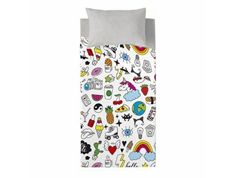 Lençol de cima  Cool Icons (Cama de 90)