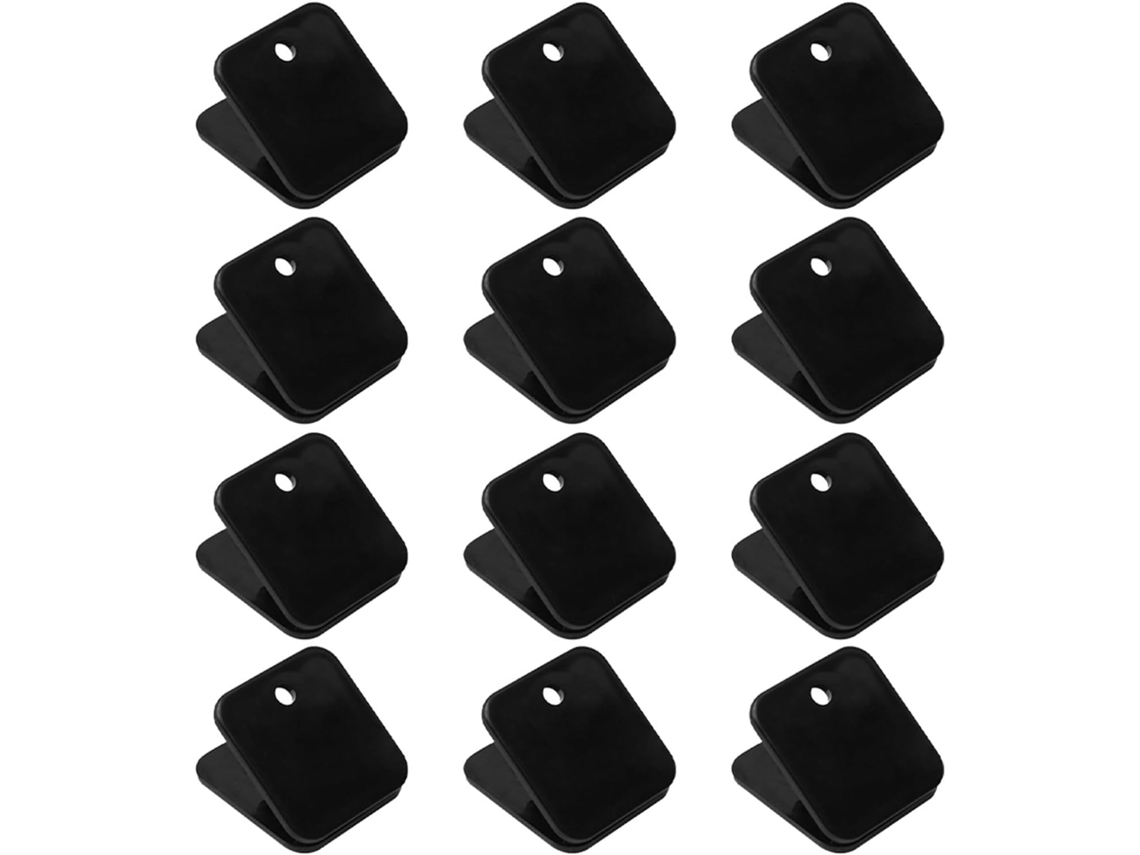 Clips de mesa resistentes, reutilizáveis, em plástico transparente, 40 unidades, ideais para organizar sua agenda.