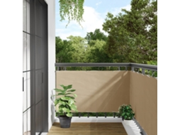 Vidaxl Tela Varanda Tecido Oxford 75x600 Cm Bege