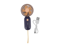 Mali ventilador Portátil Mini 3 Modos Velocidade Carregamento Usb para Casa Escritório Viagem Azul