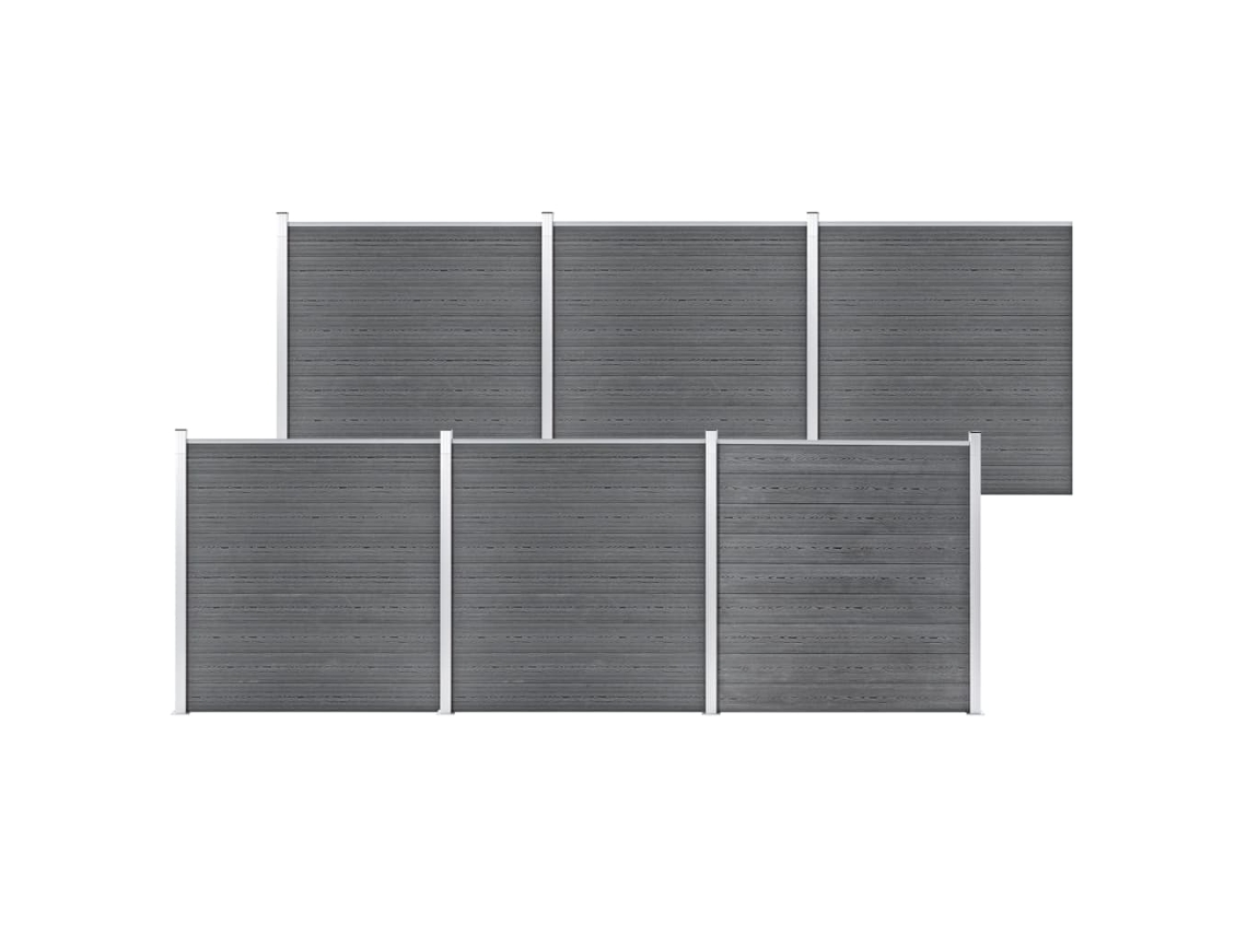 Fence Set, Fence Sets Vidaxl Cinzeto Wpc (n/a)