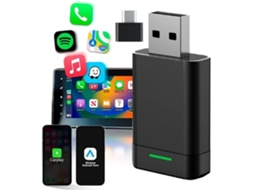 Adaptador Carplay Sem Fio para Iphone Android, Plug And Play Compatível com Ios10 e Carros 2016 HALINUIA