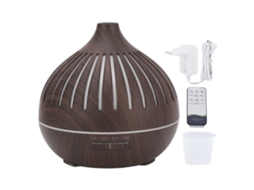 Difusor de Aromaterapia LAXISCREED de 400ml com iluminação colorida e controlo remoto