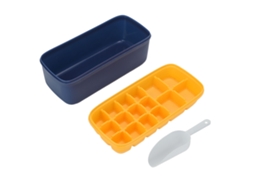 Moldes De Gelo De Silicone Reutilizáveis Com Tampa E Paleta, Molde De Gelo Grande Para Escritório E Lar Amarelo