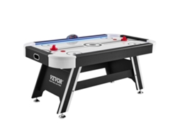 Mesa De Hóquei De Ar 2 Empurradores 2 Discos Luzes Led 183x102x81,2 Cm Vevor