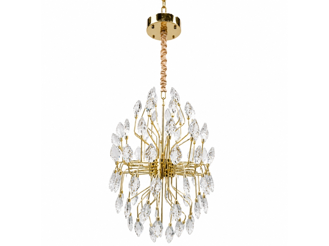Candeeiro de Teto de Cristal PIBAOGU Asled 523 (dourado)