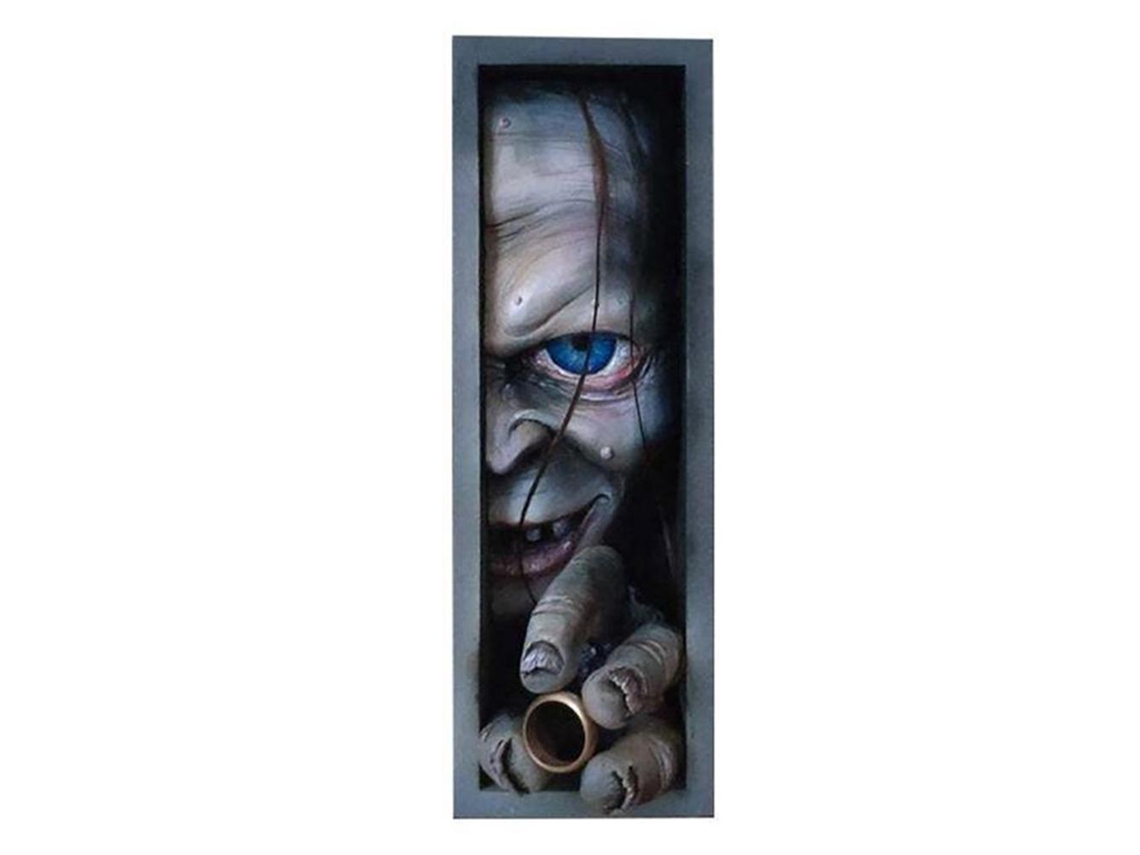 Máscara Zombie Terror Laxiscreed Com Dentes E Design De Meio Rosto Para Cosplay