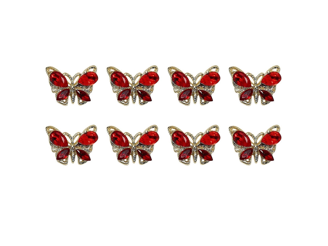 Peças 3d Borboleta Unhas Encantos Flash Cristal Nail Art Encantos Flash Borboletas Unhas Arte Gemas Para Diy Nail Art Jóias 2274 Hengrongshen