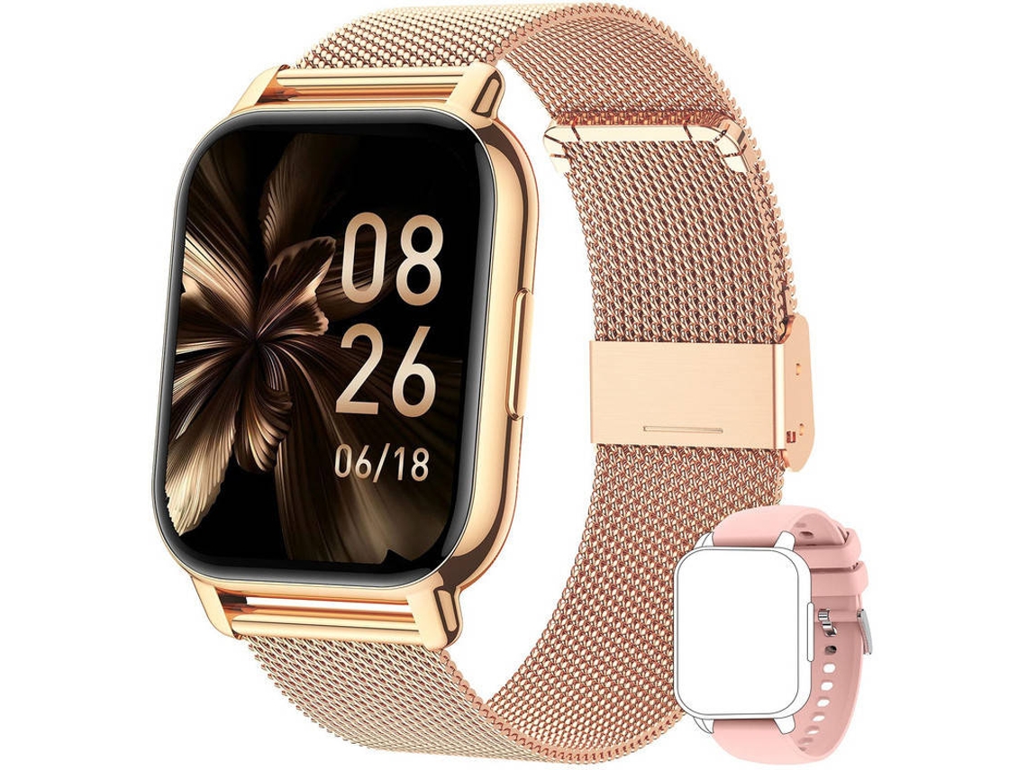 Smartwatch Yizhood P66 1.85 Inch Bluetooth Chamada Ip68 À Prova De Água (android E Ios Ouro)