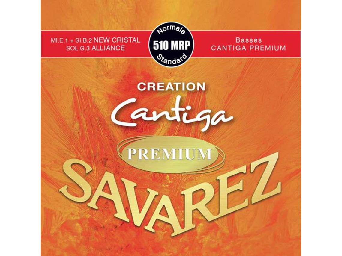 Savarez Conjunto de Cordas Clássico Novo Cristal E1 + B2 Alliance G3 Baixos C