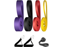 Conjunto De Faixas Elásticas Longas Resistência Para Exercícios, Fitness E Auxílio Em Barras Fixas