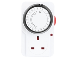 Interruptor de Temporização Mecânica Primerox 24h Tomada Plug Timer Switch Energia Econômica 13a