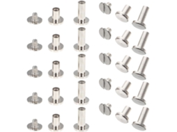 Conjunto De 30 Parafusos Liga Metálica Para Artesanato DIY, Com Haste Plana 8mm, Acessórios Para Encadernação de