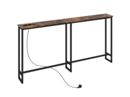 Mesa Console Industrial Aço Madeira Carregamento