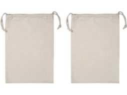 Saco De Algodão Com Cordão, 22x28cm, Ideal Para Roupa Suja, Viagens