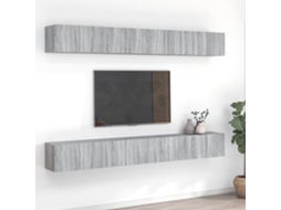 Vidaxl Móveis De Tv 8pcs 60x30x30 Cm Derivados De Madeira Cinza Sonoma