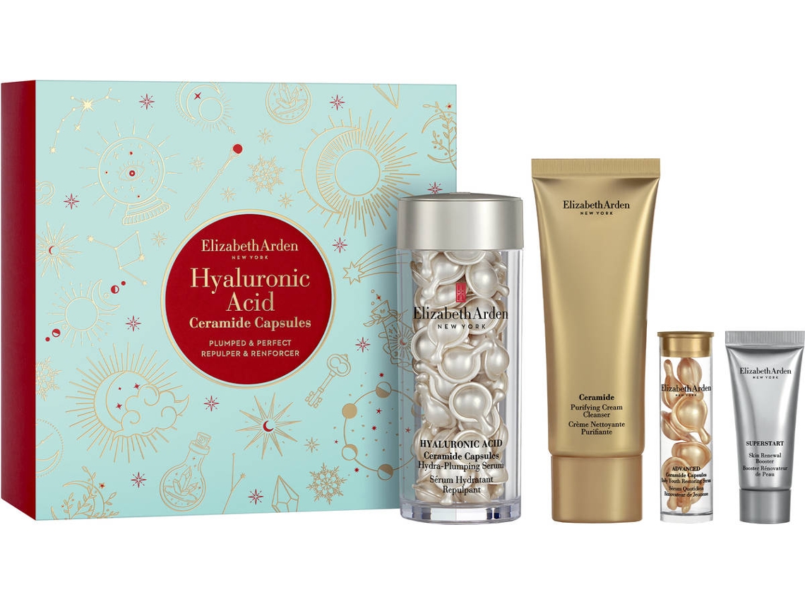 Coffret de Rosto ELIZABETH ARDEN Hyaluronic Acid Ceramide Capsules (50