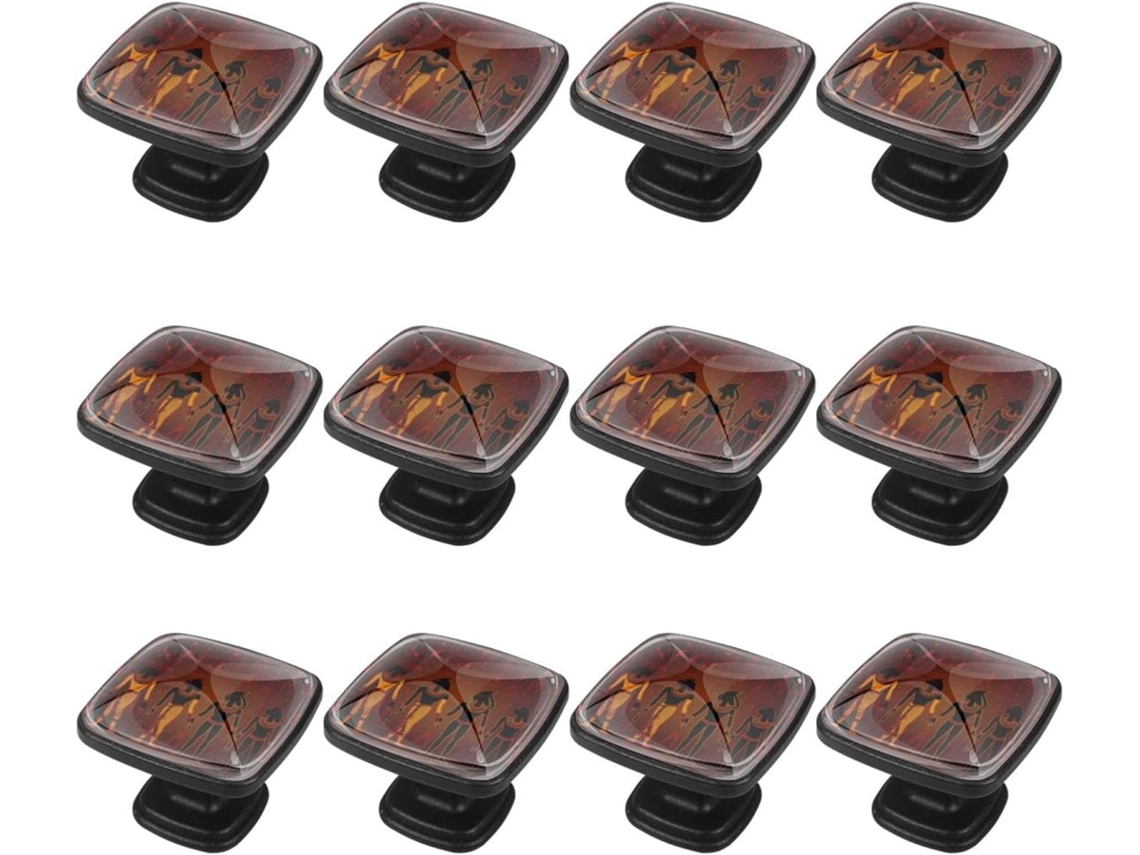 Puxadores Quadrados Para Armários De Cozinha, Puxadores Para Armários E Gavetas, 12 Peças, Estilo Egípcio Antigo