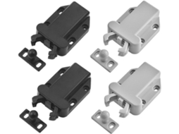Ifundom Conjunto De 4-fechos Pressão Plástico Para Armários, Fecho De Toque Com Trava Automática Em Abs, Leve E Simples