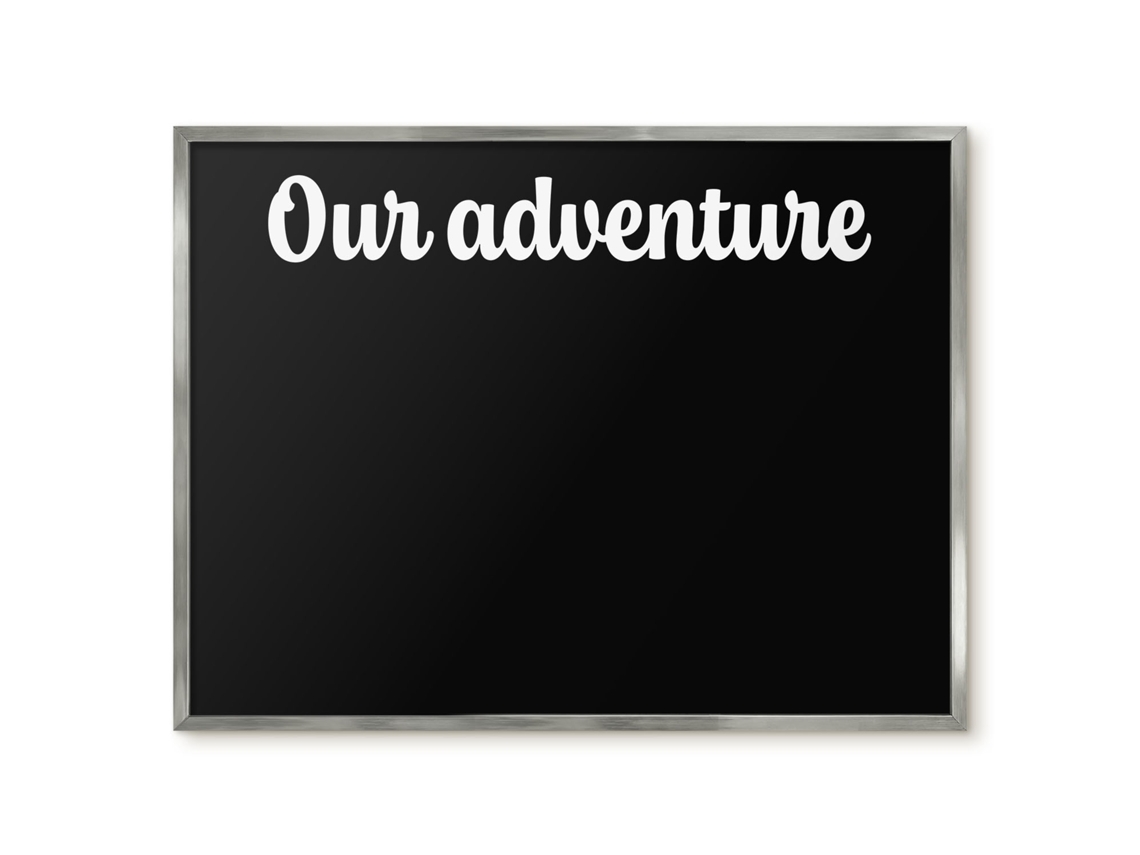 Quadro magnético de parede Nossa aventura para o quarto Espelharte (80x60 cm)