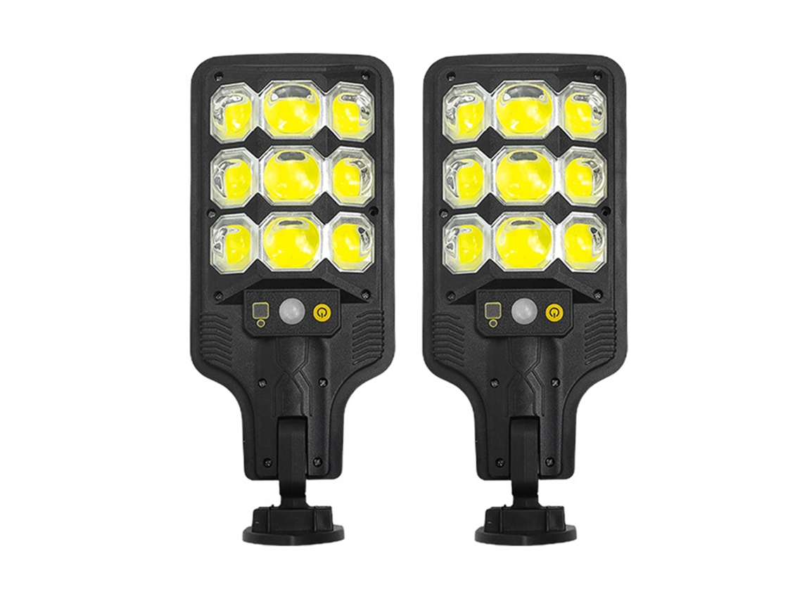 Lâmpada de Rua Solar Super Brilhante com Sensor Pir Ip65 Controle Remoto Iluminação Externa MARCA