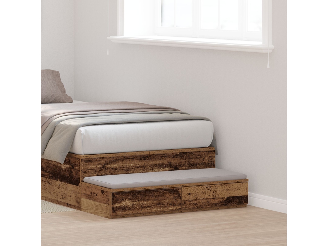 Camas Com Gavetas Madeira Velha 80x36,5x16,5 Cm Madeira Revestida Lovely Home