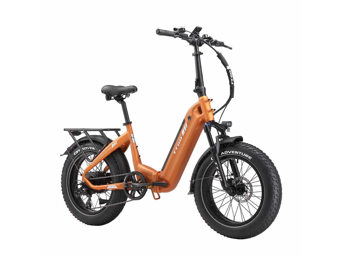 Bicicleta Elétrica Dobrável TTGO F6 Boost, Bateria de 48v 18ah