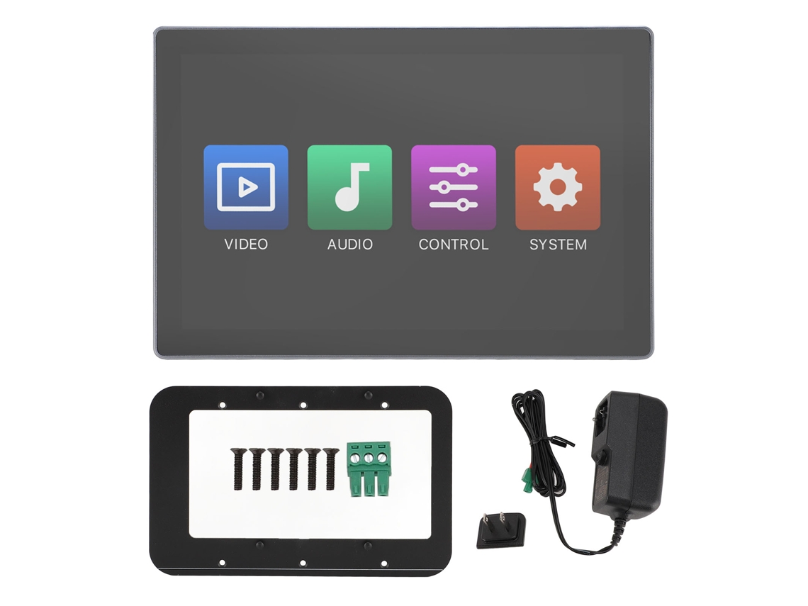 Painel de Controle Inteligente 10 Polegadas Android 11 Bluetooth Controle por Voz Plug Us 100 240v