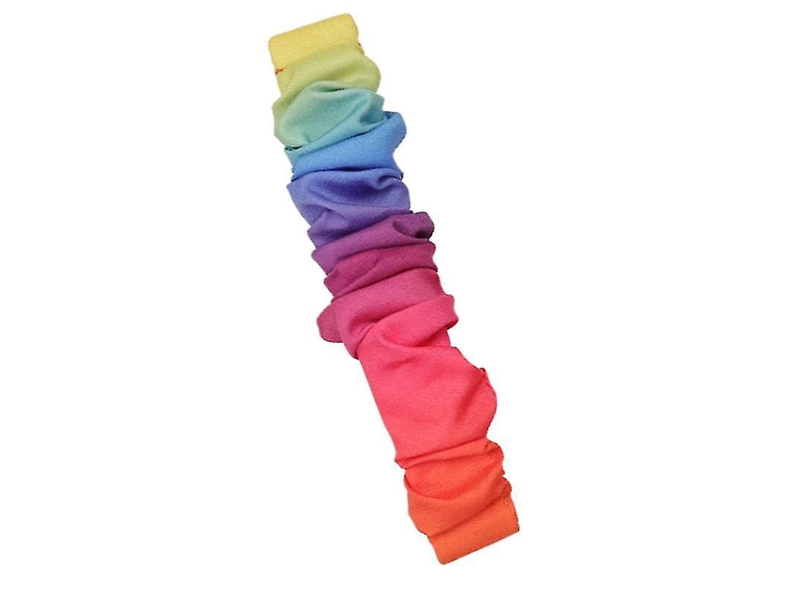 Pulseiras De Relógio Unissex De 17 X 2 Cm, 1 Peça De Pulseiras De Relógio Com Padrão De Arco Íris Colorido Compatíveis Com Fitbit Versa3. Olysi Shop
